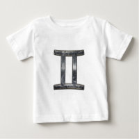 Symbole Gemini Zodiac en Grunge style dévêtu