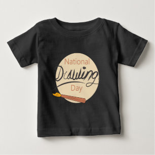T-shirt Pour Bébé Symbole national du jour du dessin