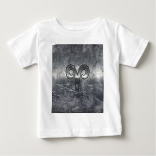 T-shirt Pour Bébé SYMBOLE Zodiaque Aries Style industriel