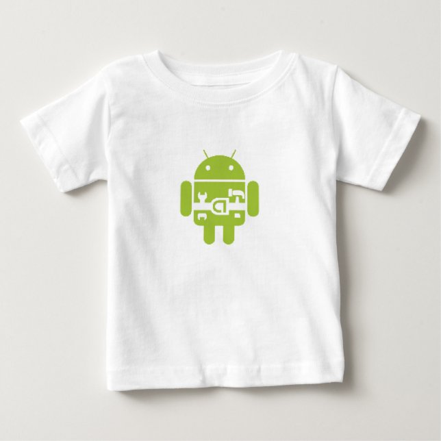 T-shirt Pour Bébé T-shirt androïde de bébé (Devant)