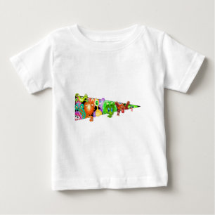 T-shirt Pour Bébé T-shirt bébé amusant avec des Aliens curieux