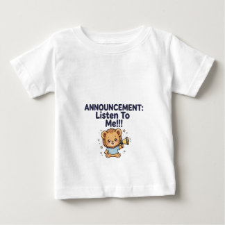 T-shirt Pour Bébé T-shirt bébé Annonce Ourson Mignon
