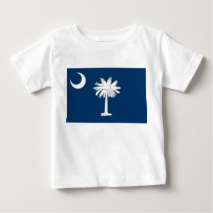 T-shirt Pour Bébé T-shirt bébé avec drapeau de Caroline du Sud