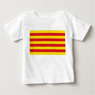 T-shirt Pour Bébé T-shirt bébé avec drapeau de Catalogne
