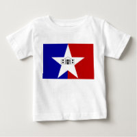 T-shirt bébé avec drapeau de San Antonio, U.S.A.