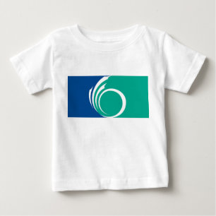 T-shirt Pour Bébé T-shirt bébé avec drapeau d'Ottawa, Canada