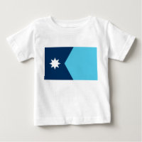 T-shirt bébé avec le drapeau du Minnesota, États-U