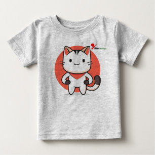 T-shirt Pour Bébé T-shirt bébé Chat Douce – Design Adorable de Chat