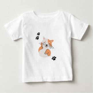 T-shirt Pour Bébé T-shirt bébé chat mignon dessin animé