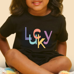 T-shirt Pour Bébé T-shirt bébé coloré Lucky DP7Art