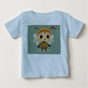 T-shirt Pour Bébé T-shirt bébé doux enfant Caractère de abeille mi
