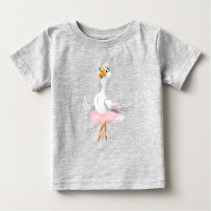 T-shirt Pour Bébé T-shirt bébé drôle avec Ballerina Duck