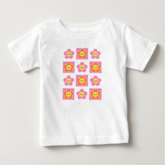 T-shirt Pour Bébé t-shirt bébé fleur sourire