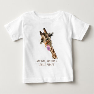 T-shirt Pour Bébé T-shirt bébé girafe accrocheur