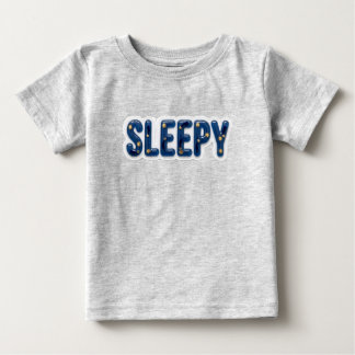 T-shirt Pour Bébé T-shirt bébé 'Jelly brillant 3D Céleste Endormi'