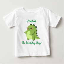 T-shirt bébé Kawaii Dinosaur personnalisé