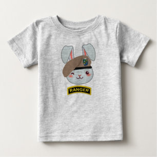 T-shirt Pour Bébé T-shirt bébé « Le petit lapin rangers de papa »