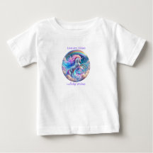 T-shirt bébé Licornes Bisous Berceuses Souhaits Ar