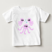 T-shirt bébé octopus mignon