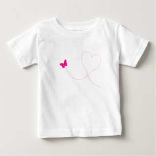 T-shirt Pour Bébé T-shirt bébé papillon rose