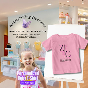 T-shirt Pour Bébé T-shirt bébé personnalisé à manches courtes