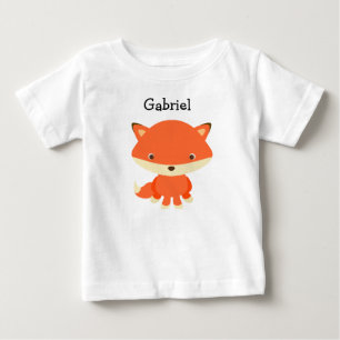 T-shirt Pour Bébé T-shirt bébé personnalisé petit renard une pièce