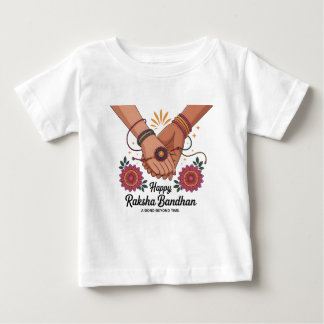 T-shirt Pour Bébé T-Shirt bébé Raksha Bandhan en jersey fin