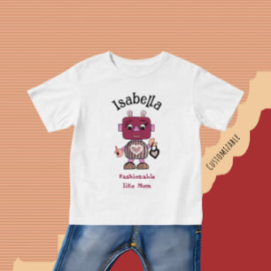 T-shirt Pour Bébé T-Shirt bébé robot à la mode