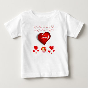 T-shirt Pour Bébé T-shirt bébé Saint Valentin