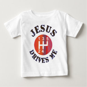 T-shirt Pour Bébé T-shirt chrétien de bébé - Jésus me conduit