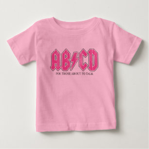 T-SHIRT POUR BÉBÉ T-SHIRT DE BÉBÉ D'ABCD