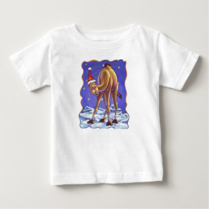 T-shirt Pour Bébé T-shirt de bébé de Noël au chameau