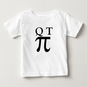T-shirt Pour Bébé T-shirt de bébé de tarte de Q T pi aka Cutie