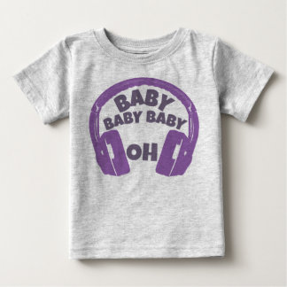 T-shirt Pour Bébé T-shirt d'écouteur de bébé de bébé de bébé oh