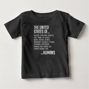 T-shirt Pour Bébé T-shirt foncé du Jersey de bébé des Etats-Unis