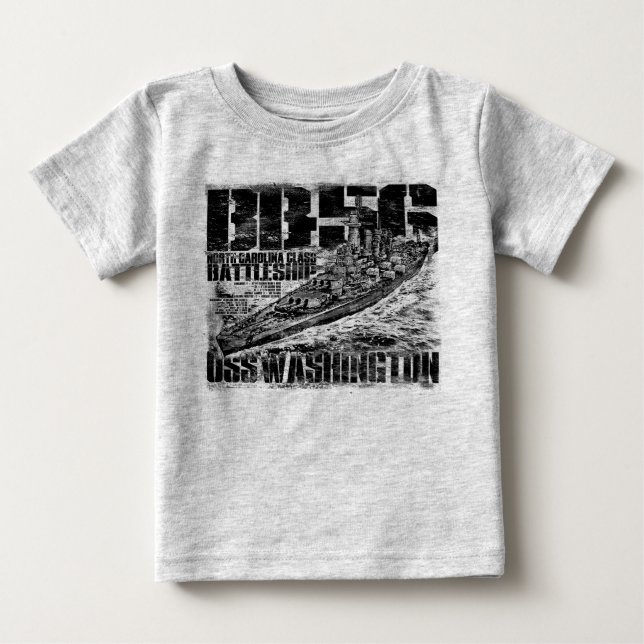 T-shirt Pour Bébé T Shirt Washington (Devant)