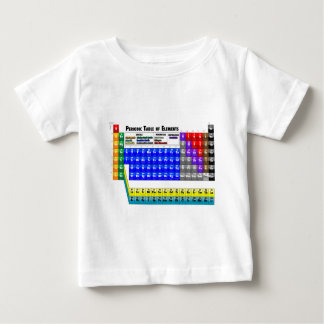 T-shirt Pour Bébé Tableau des éléments périodique