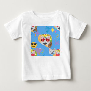 T-shirt Pour Bébé taco cat emoji