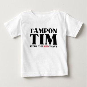 T-shirt Pour Bébé Tampon Tim Arrêtera Le Red Wave-Tim Walz 2024