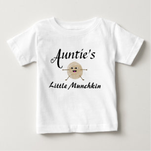 T-shirt Pour Bébé Tante Little Munchkin Niece Nephew mignon Toddler
