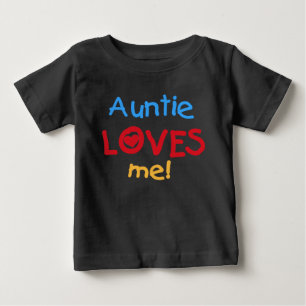 T-shirt Pour Bébé Tante M'aime