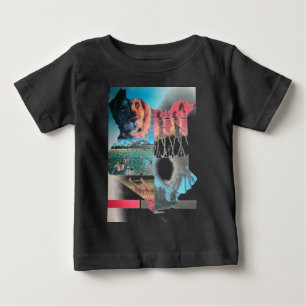 T-shirt Pour Bébé Tapisserie kenyane : Faune, culture et plage côtiè