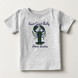 T-shirt Pour Bébé Tartan Canada de la Nouvelle-Écosse de homard de