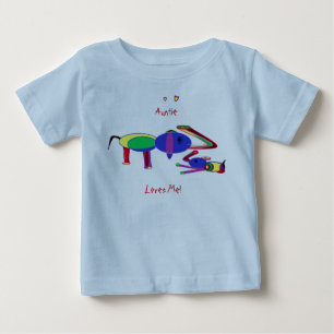 T-shirt Pour Bébé Tatie Temps - Idées de Cadeaux pour Baby Shower T