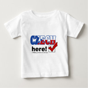 T-shirt Pour Bébé Tchèque ici (léger)