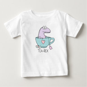T-shirt Pour Bébé Tea Rex Dinosaur