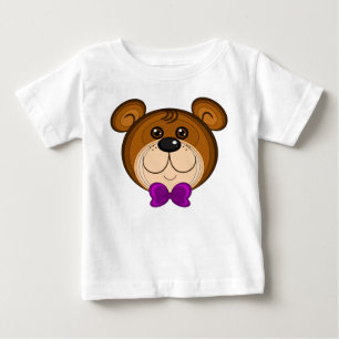 T-shirt Pour Bébé Tee - shirt bébé Teddy Face