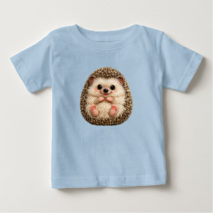 T-shirt Pour Bébé Tee-shirt en jersey fin pour bébé hérisson mignon 