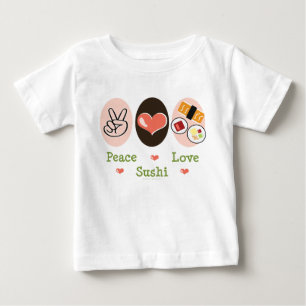 T-shirt Pour Bébé Tee - shirt infantile de douille de sushi d'amour