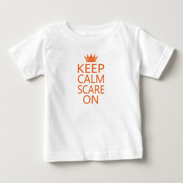 T-shirt Pour Bébé Tee-shirt Keep Calm Scare On Crown (Devant)